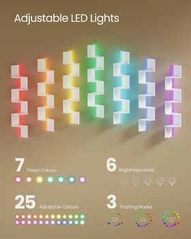 LED Corner Shelf Floating Bookshelf Unit, 5 of 7