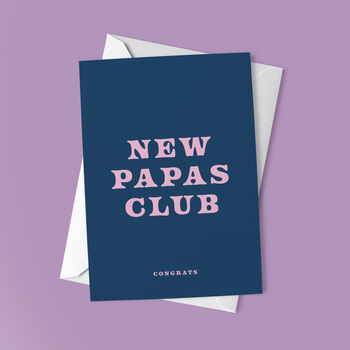 'New Papas Club' New Baby Card, 5 of 7