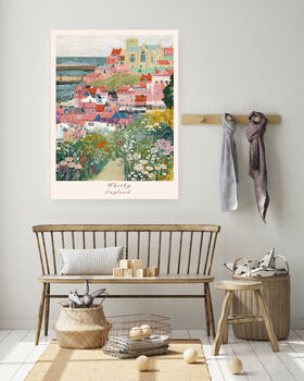 Whitby Seaside Travel Art Print, 3 of 4
