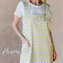 Blue Check Canvas Pinafore Apron For Artist, thumbnail 11 of 12