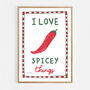 I Love Spicey Things Print, thumbnail 6 of 7