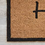 Home Sweet Home Long Natural Coir Door Mat, thumbnail 4 of 5
