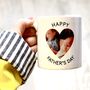 Personalised Love Heart Father's Day Photo Mug, thumbnail 1 of 2