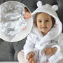 Personalised White Baby Gown And Polar Bear Blanket Set, thumbnail 1 of 12