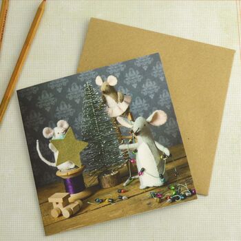Corinne Lapierre Mouse Family Christmas Card, 2 of 3