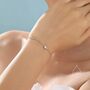 Cz Cluster Bracelet In Sterling Silver, thumbnail 6 of 9