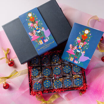 Christmas 'Nutcracker' Vegan Indulgent Brownie Gift Box, 4 of 4