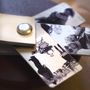 Woman's Personalised White Leather Photo Keyring, thumbnail 3 of 5