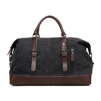 Canvas Holdall Duffel With Front Pockets, 10 of 12