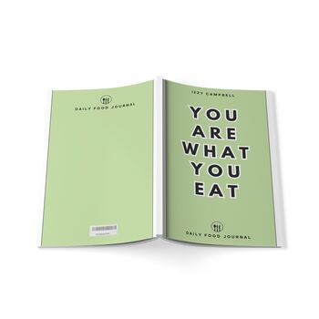 Food Journal With Personalisation Sage Green, 5 of 8