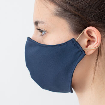 Adult Female Navy Reusable Face Mask | Washable, 2 of 4