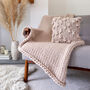 Big Bobble Stitch Cushion Easy Knitting Kit, thumbnail 7 of 10