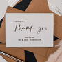 Personalised Wedding Day Thank You Cards, thumbnail 8 of 9