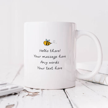 Personalised Mug 'Bee Ing Such A Wonderful Boss', 2 of 3