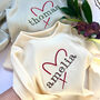 Personalised Heart Initials Or Name Set Baby Toddler, thumbnail 1 of 8