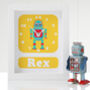 Personalised Children's Robot Clock, thumbnail 4 of 6