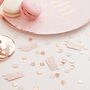 Team Bride Blush And Rose Gold Hen Party Confetti, thumbnail 1 of 2