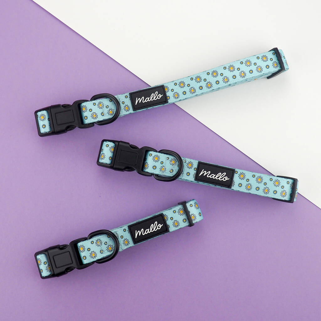 Blue Daisy Dog Harness By Mallo