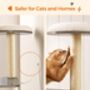 Cat Tree 165 Cm Modern Cat Tower Washable Cat Furniture, thumbnail 9 of 12