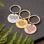 Personalised 'The Mountains Are Calling' Metal Keyring, thumbnail 2 of 7