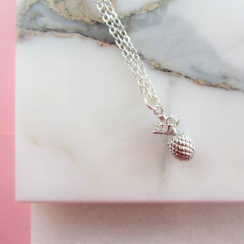 Pineapple Charm Necklace Gift For Her, 3 of 3