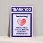 Letterbox Keepsake Greeting Card Pocket Hugs Gift, thumbnail 1 of 9