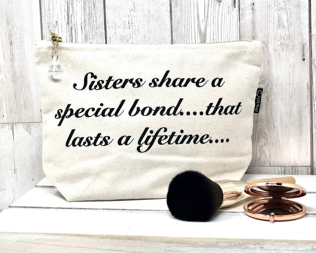 Sisters Make Up Or Toiletry Bag, 1 of 2