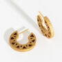 Chunky Gold Vermeil Plated Geometric Hoop Earrings, thumbnail 1 of 10
