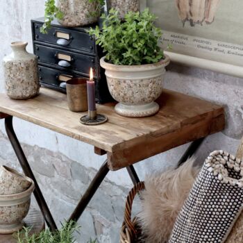 Vintage Indian School Side Table, 2 of 3