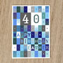 Personalised 40th Birthday Card Age And Name, thumbnail 10 of 11