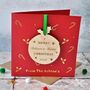 Personalised Christmas Pudding Decoration Card, thumbnail 1 of 3