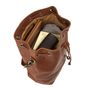 Personalised Leather Bucket Bag Drawstring Handbag, thumbnail 5 of 9