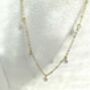 Cushion Cut Diamond Five Diamond Station Necklace, thumbnail 3 of 6