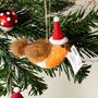 Robin With A Letter Felt Hanging Decoration, thumbnail 1 of 2
