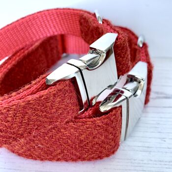 Bonfire Harris Tweed Dog Collar, 3 of 4