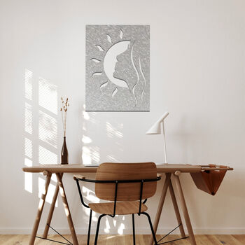 Celestial Beauty Metal Wall Art: Moonlit Silhouette, 10 of 12