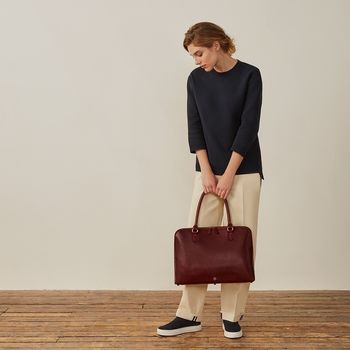 Personalised Luxury Genuine Leather Handbag 'Fiorella', 10 of 12