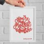 You’re My Greatest Adventure Print, Personalised Valentine’s Day Gift, thumbnail 1 of 6