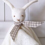 Cashmere Bunny Rabbit Baby Comforter, thumbnail 3 of 11