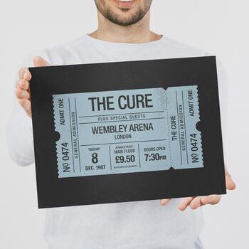 Personalised Concert / Gig Ticket Print, 6 of 6