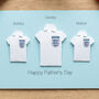 Personalised Three Lions England Team Shirts Card, thumbnail 2 of 7