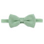 Men's Knitted Bow Tie In Light Sage Green | Perfect Wedding Neck Tie For Groomsmen | Gents Woven Tie, thumbnail 4 of 8