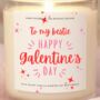 Galentine's Gift Bestie Valentine's Day Candle Gift, thumbnail 4 of 5