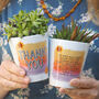 Summer Vibes Personalised Thank You Plant Pot Gift For Teacher, thumbnail 2 of 3