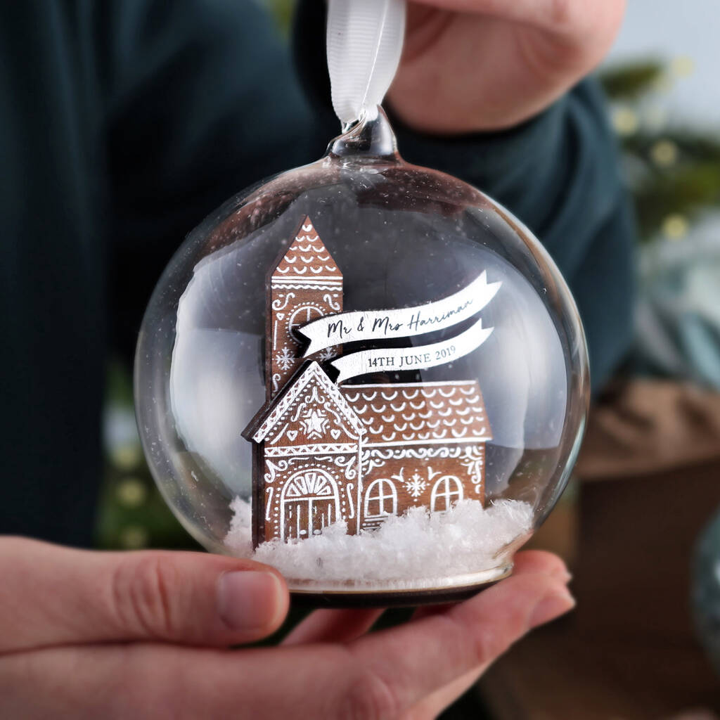 Gingerbread Church Bauble, 1 of 3