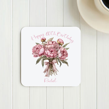 Personalised 60th Birthday Flowers Card, 2 of 2