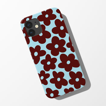 Retro Flower Phone Case Durable iPhone Samsung Mobile Cover, 4 of 10