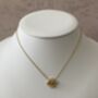 Gold Single Clover Necklace, thumbnail 4 of 4