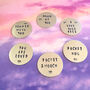 Hand Stamped Pocket Smooch Token Valentines Day Gift, thumbnail 3 of 4