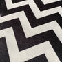 Black And White Zig Zag Soft Pillow Cover, thumbnail 2 of 7